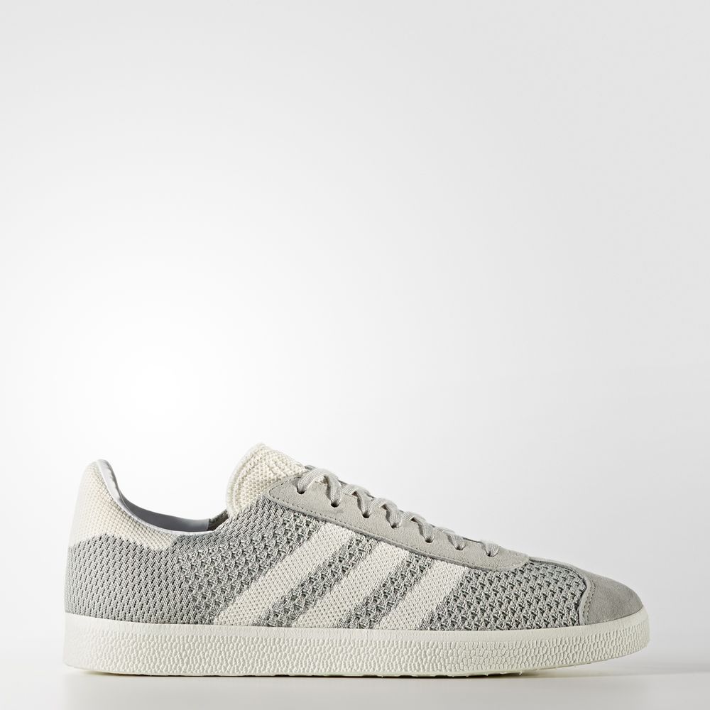 Adidas Gazelle Primeknit - Originals γυναικεια - Ασπρα/Πρασινο,Μέγεθος: EU 36 – 54 2/3 (715TNMKA)